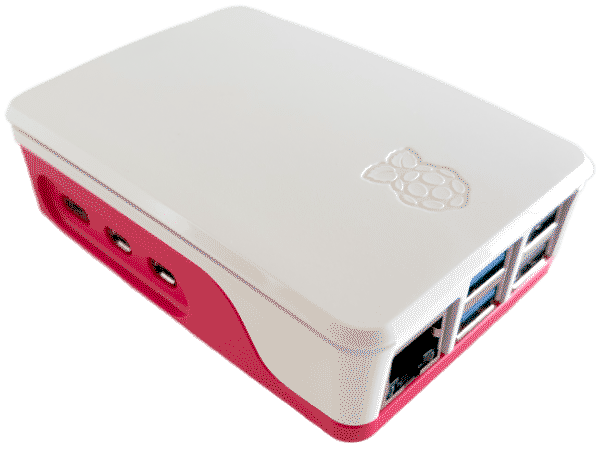 A Raspberry Pi in its case