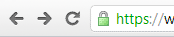 https padlock in the URL bar